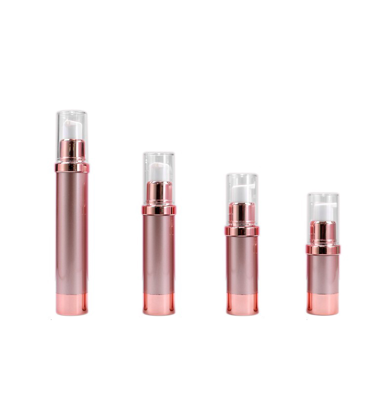 Sticlă cosmetică fără aer din aur roz de 26 mm