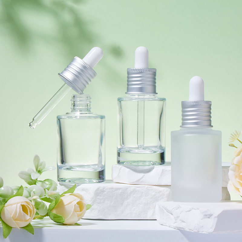Sticle cu picurare din sticlă mată și transparentă, 20 mm, 30 ml